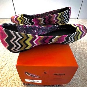 Original Missoni for Target knit chevron ballet flats.
